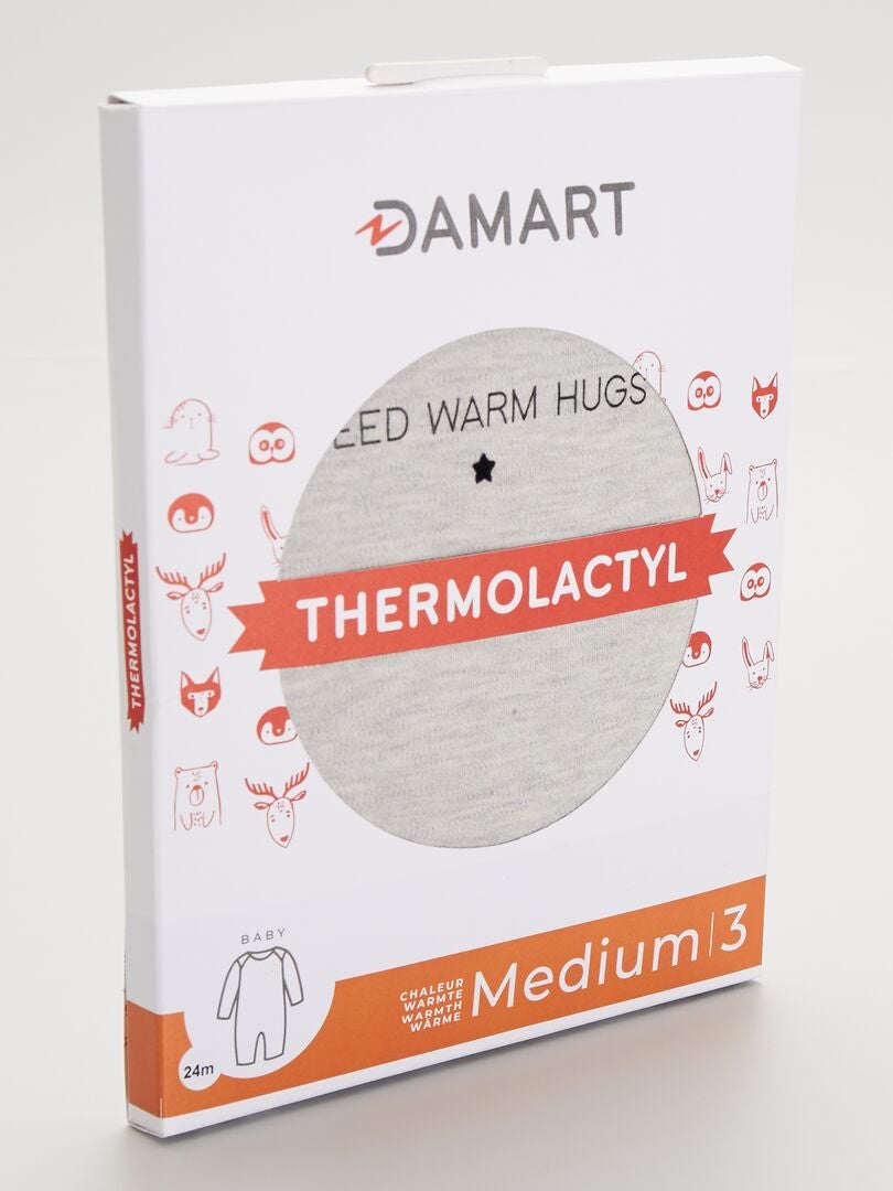 Dlouhé body Damart Level 3 Thermolattice - šedé