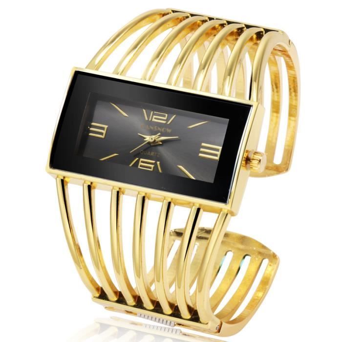Orologio da donna SHARPHY con quadrante quadrato al quarzo e bracciale nero.