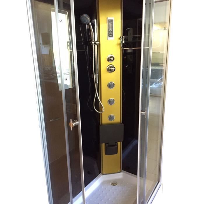 Hydromassage shower cabin - Taormina - Left opening - Grey - Ultimate comfort - Futuristic design