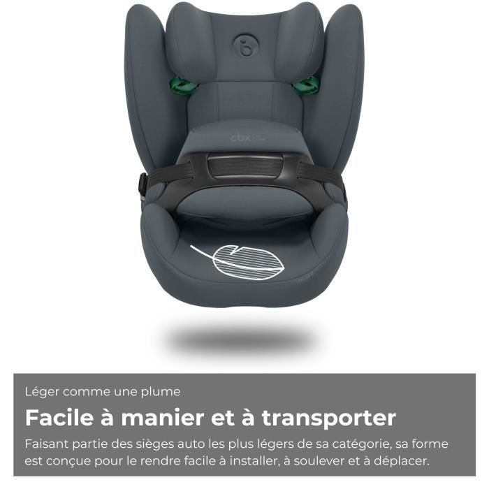 Seggiolino auto Cybex Pallas B i-Size CBX - da 76 a 150 cm - da 9 a 50 kg - da 15 mesi a 12 anni - Grigio ciottolo Grigio scuro