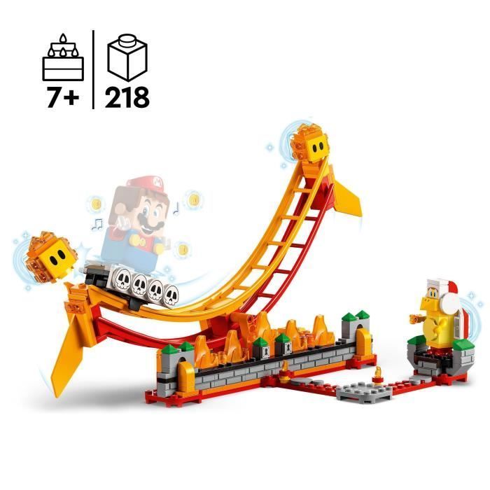LEGO® Super Mario 71416 Ensemble d'Extension Le Manège de la Vague de Lave, avec Figurines