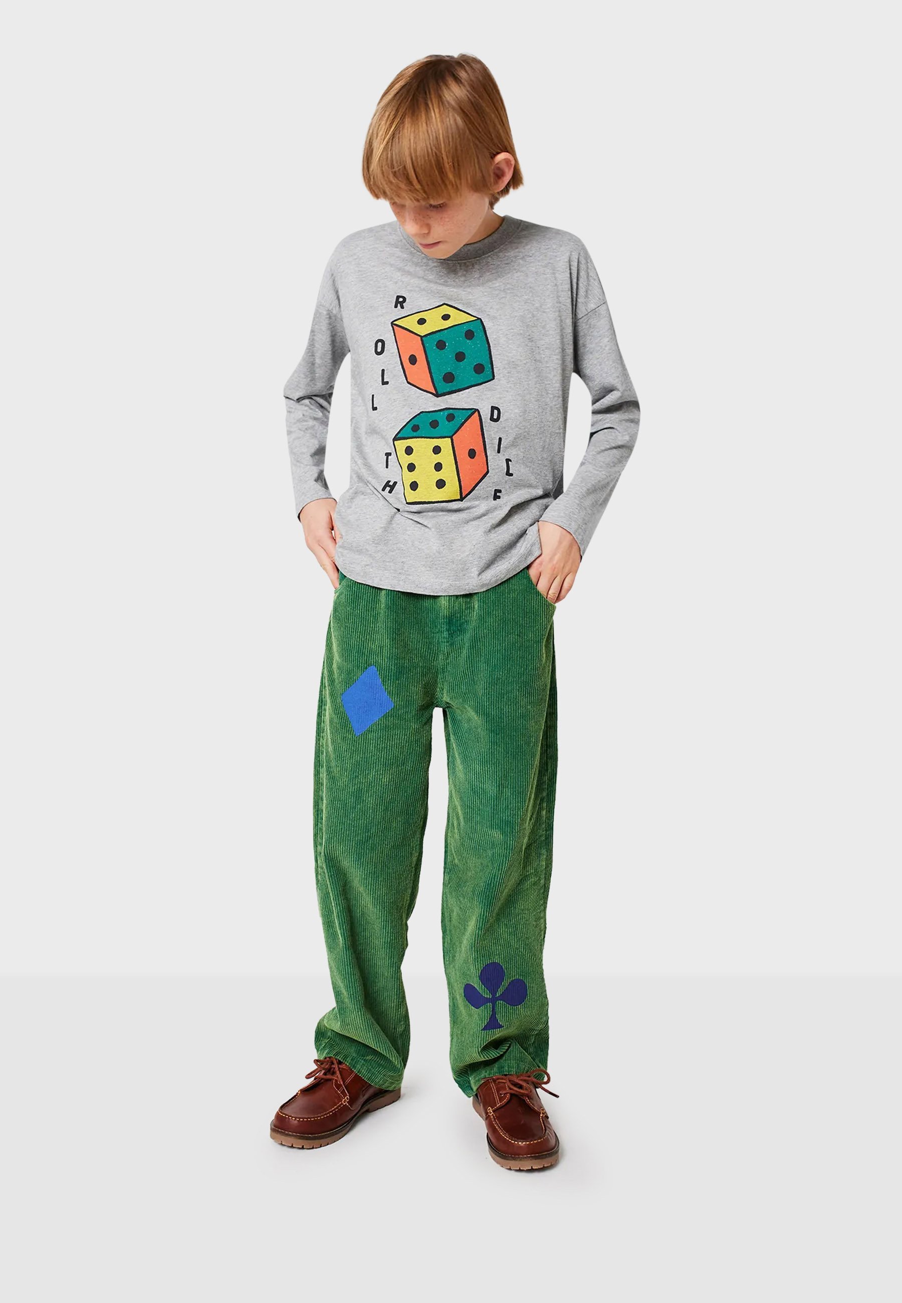 Bobo Choses JOKER UNISEX - Jean coupe décontractée - vert pin