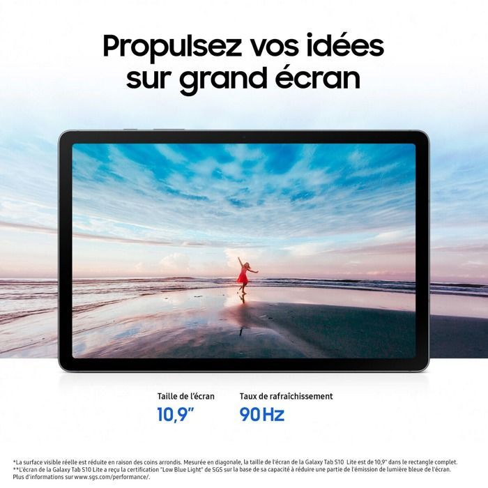Tablette tactile Samsung Galaxy Tab S10 Lite 8GB_256GB Wifi SILVER