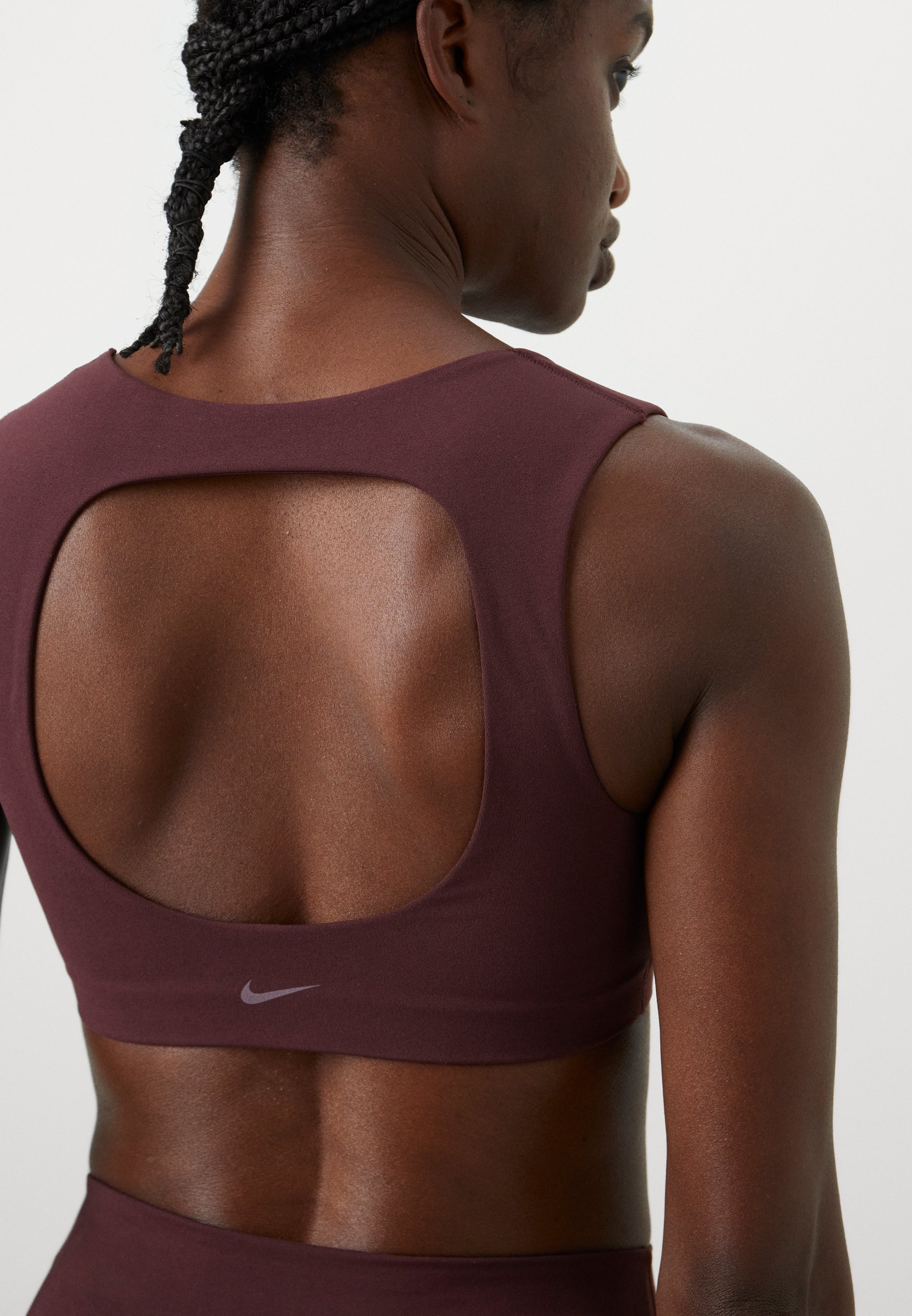 Nike Performance ZENVY BRA - Sportbeha met lichte ondersteuning - bordeauxrood