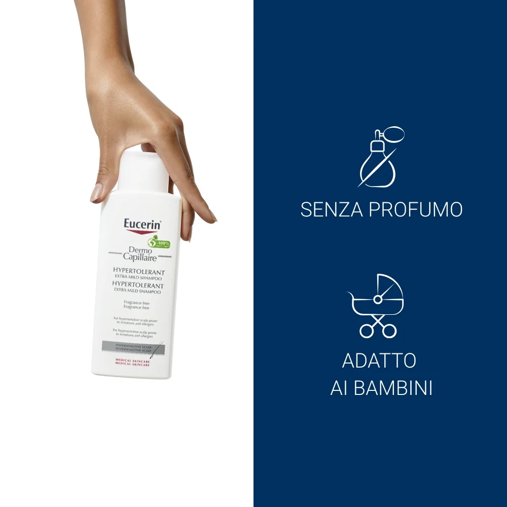 EUCERIN Eucerin DermoCapillaire Extra Tolerance Shampoo 250 ml Hyperreactieve hoofdhuid