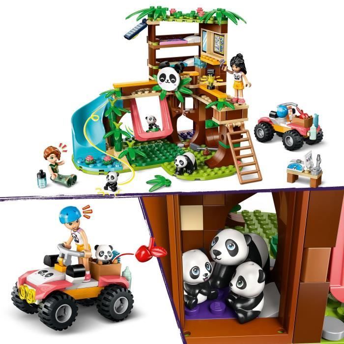 LEGO Friends 42648 Le Sanctuaire des Pandas - Jeu de Construction dès 7 Ans