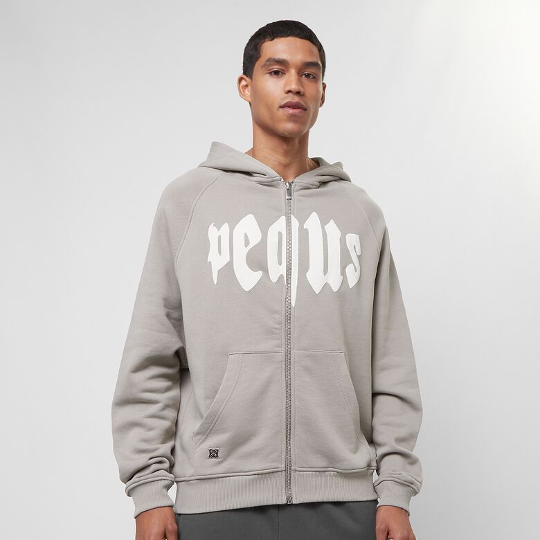 Felpa con cappuccio e zip con logo mitico