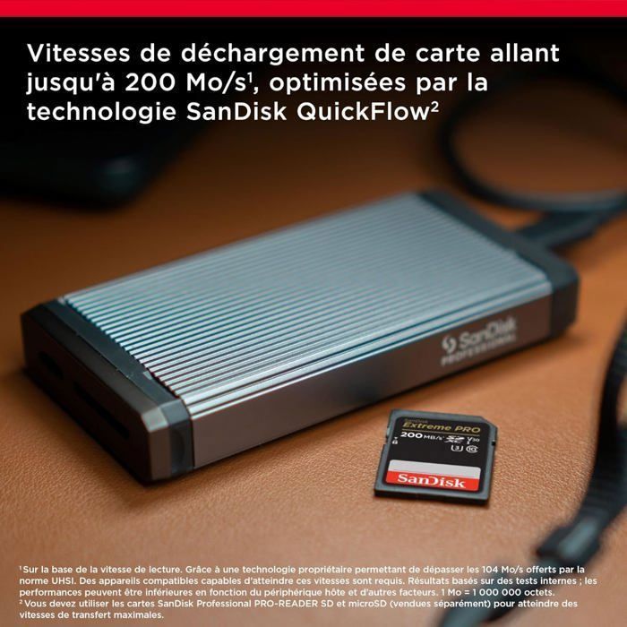 SanDisk 256GB Extreme PRO SDXC RescuePRO Deluxe card, up to 200MB/s, UHS-I, Class 10, U3, V30