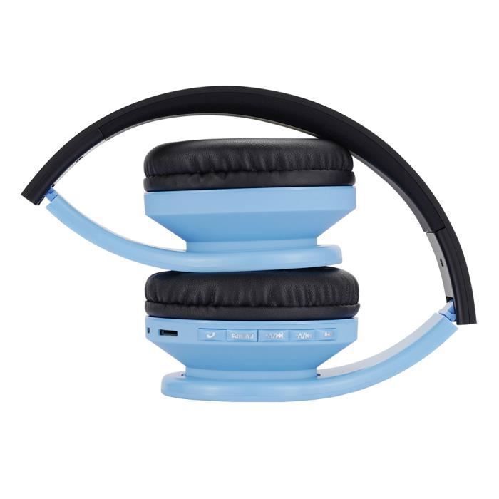 PowerLocus Wireless Bluetooth Headphones, Children's Audio Headphones - Blue