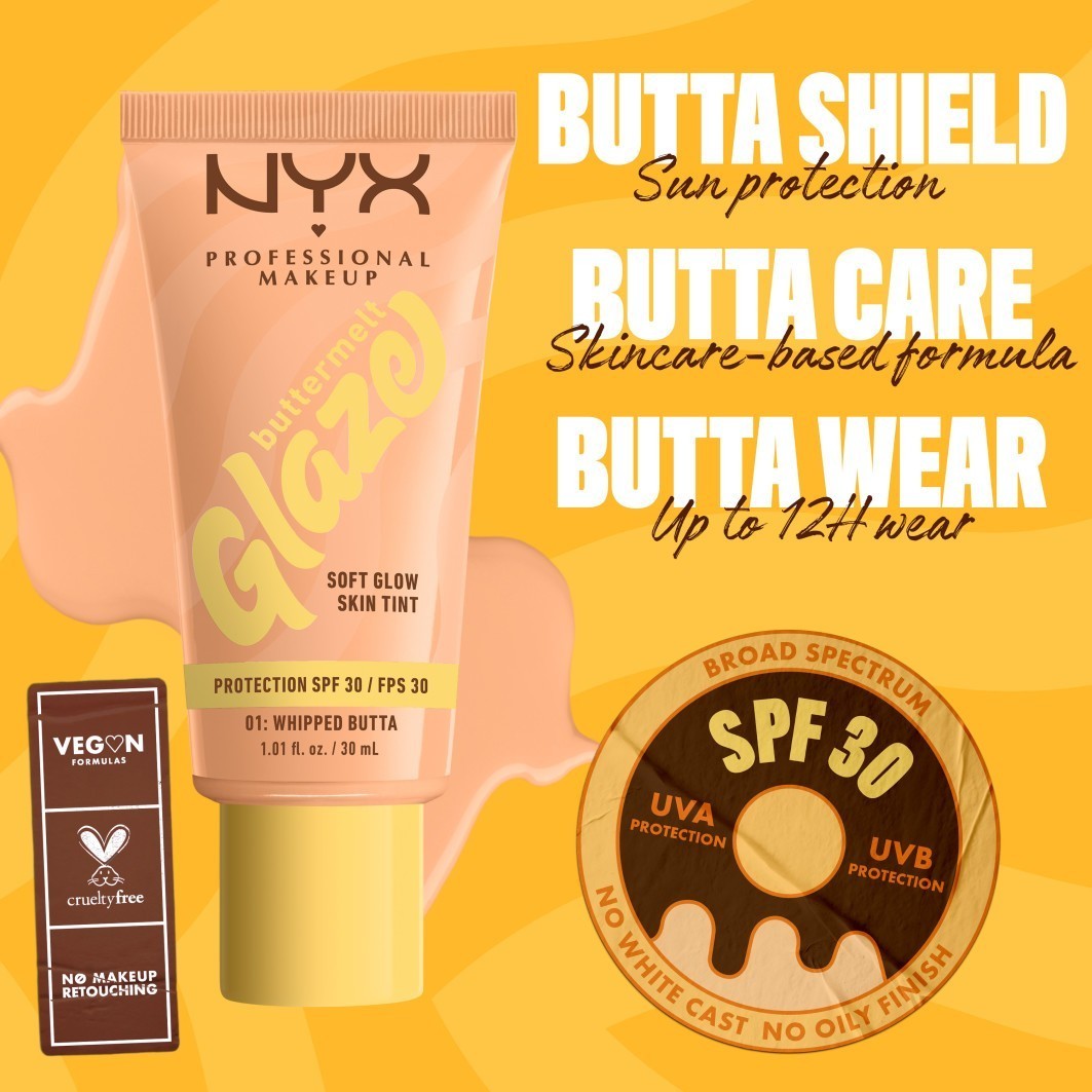 NYX Professional Makeup Foundation Buttermelt Glaze - 30 ml