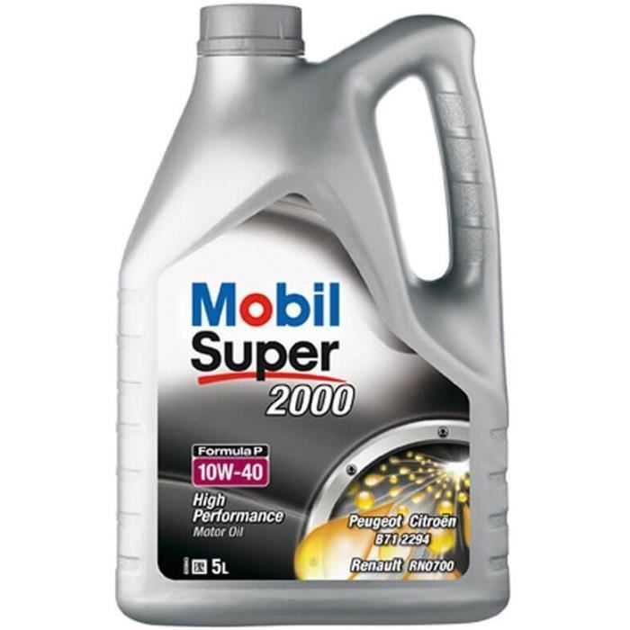 Aditivo para aceite MOBIL SUPER 2000 Fórmula-P - Semisintético / 10W40 / 5L