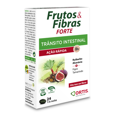 Frutos E Fibras Tratamento Intestinal Ação Rápida      24 comprimidos 24 comprimidos