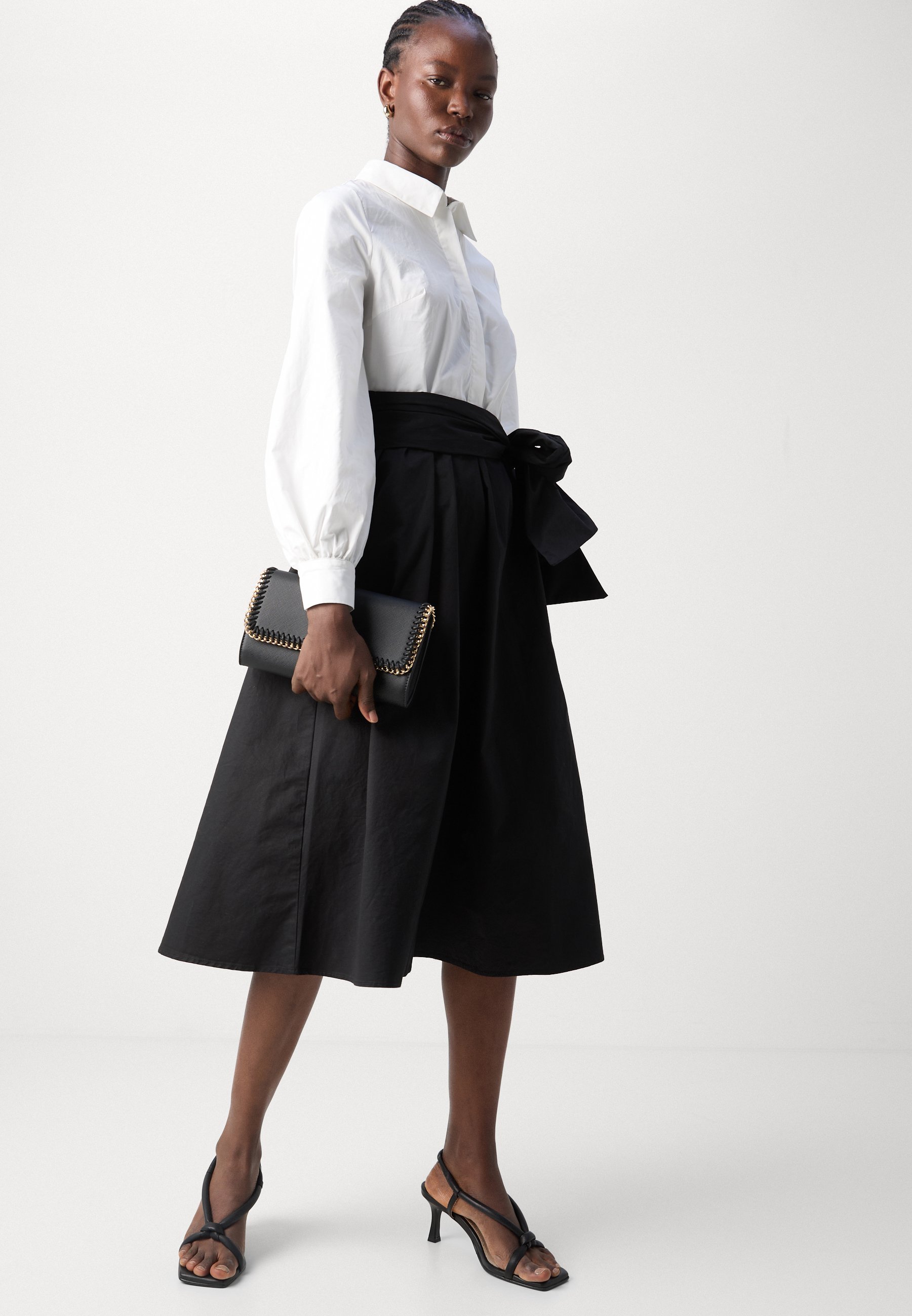Anna Field overhemdjurk - zwart/wit