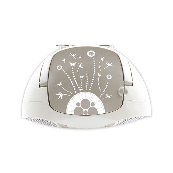 Draagbare cd-speler - MOOOV - Zachtgrijs - 6W stereogeluid - USB-poort - FM-radio