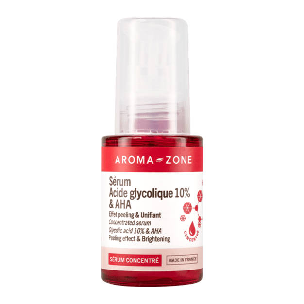 Sérum concentré Acide glycolique 10% & AHA 30ml • Flacon-verre