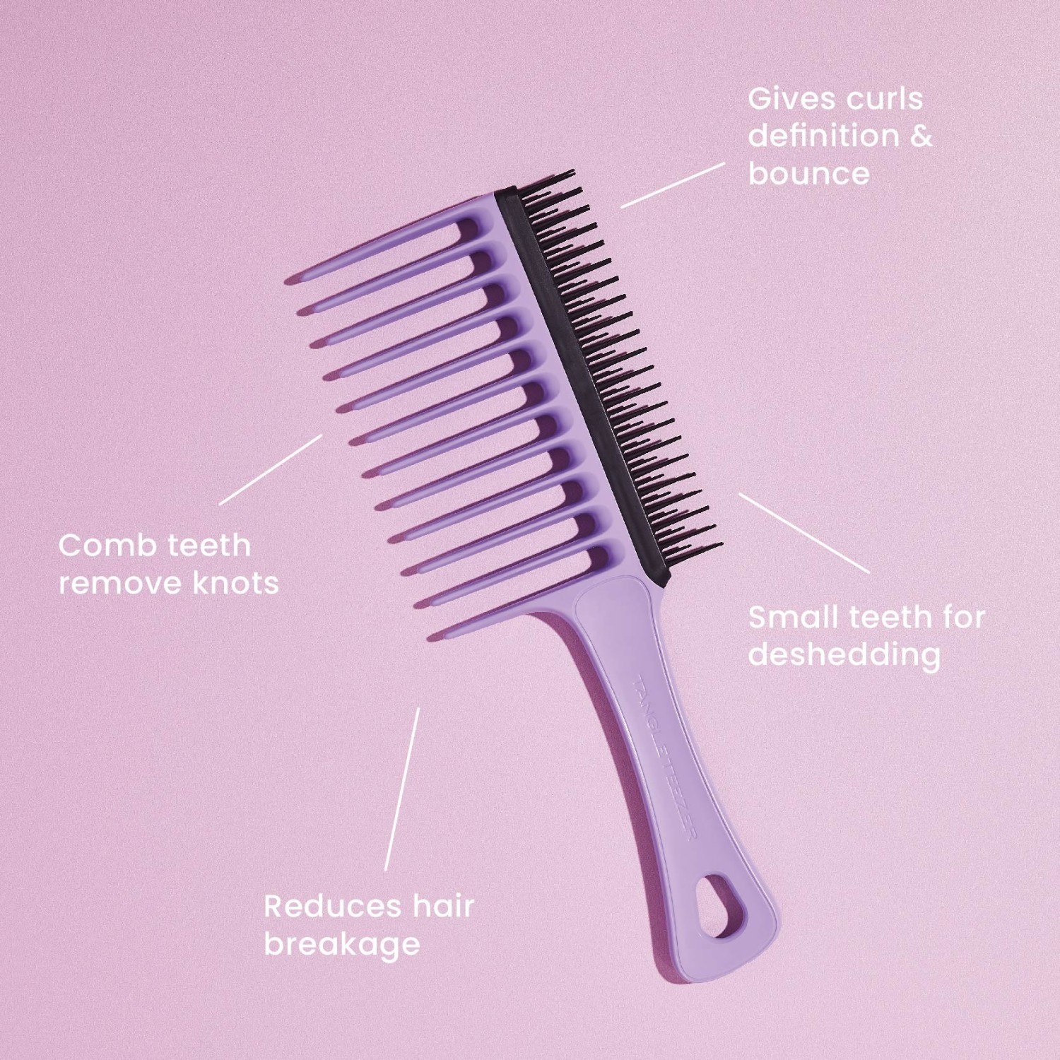 Tangle Teezer češalj sa širokim zupcima – Lila-crna – 1 komad