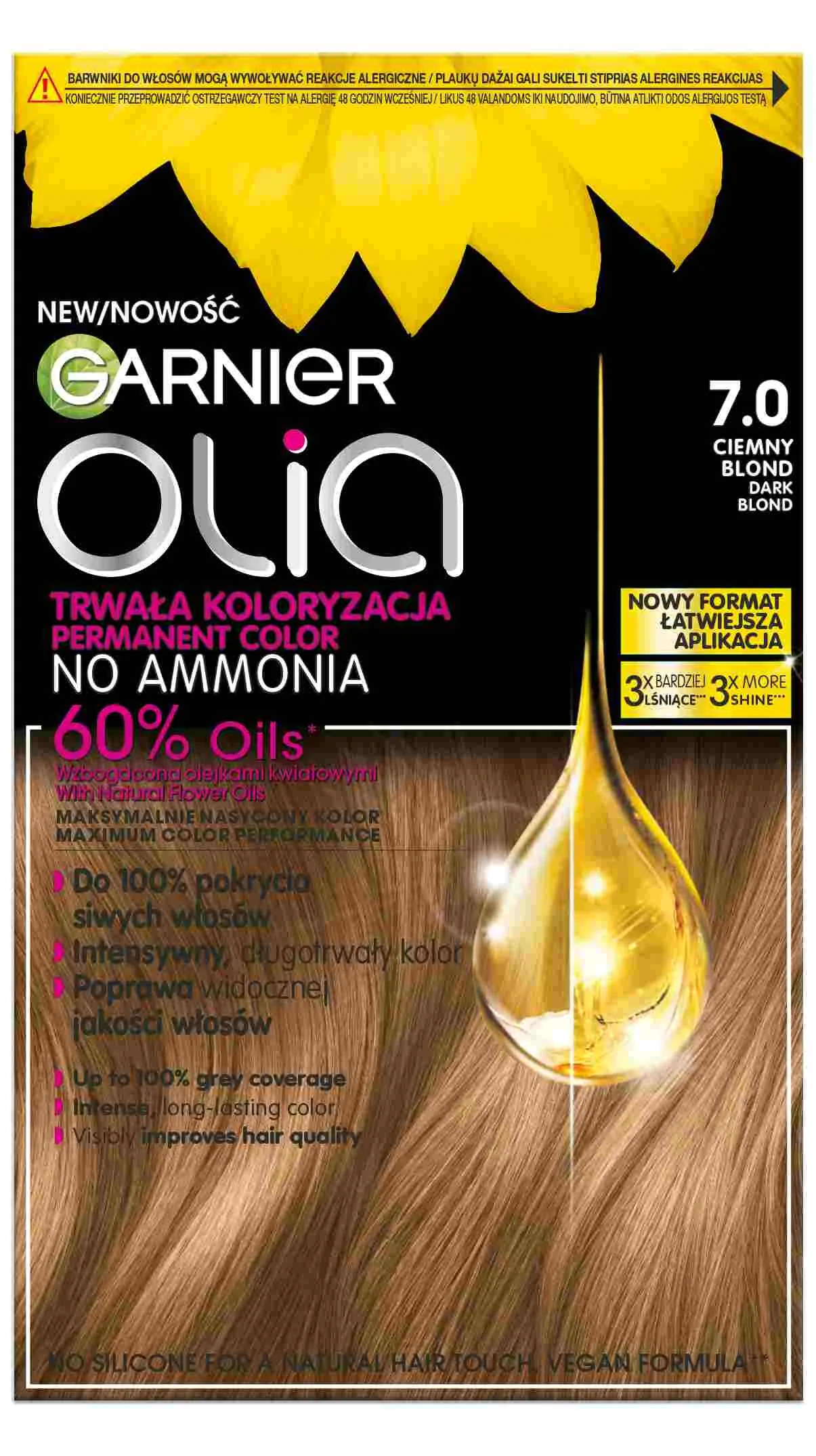 Garnier Olia Farba do włosów 7.0 Dark Blond