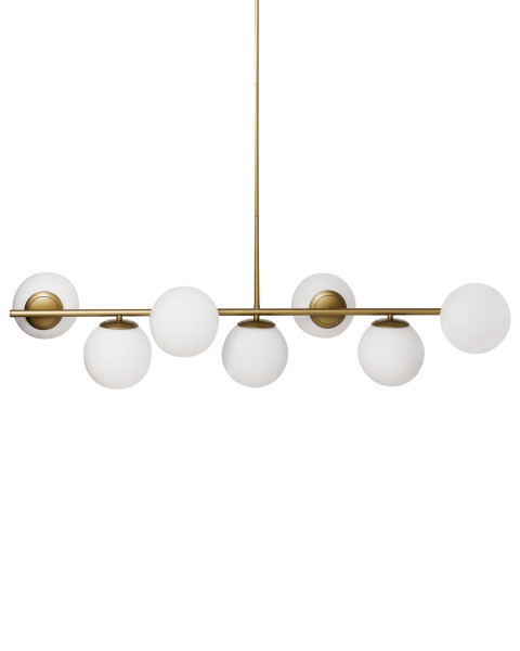 Lampa sufitowa 7 punktowa złota