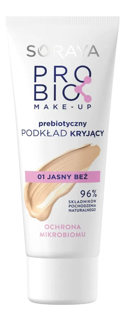 Soraya ProBIO Make-Up Prebiotyczny podkład kryjący 01 Jasny Beż