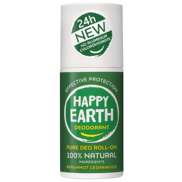 Dezodorant w kulce Happy Earth Bergamot Cedarwood<br>75 ml