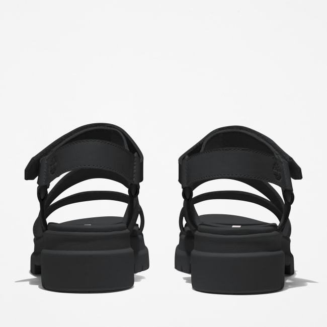 Sandalo a 3 Fasce London Vibe da Donna in colore                nero