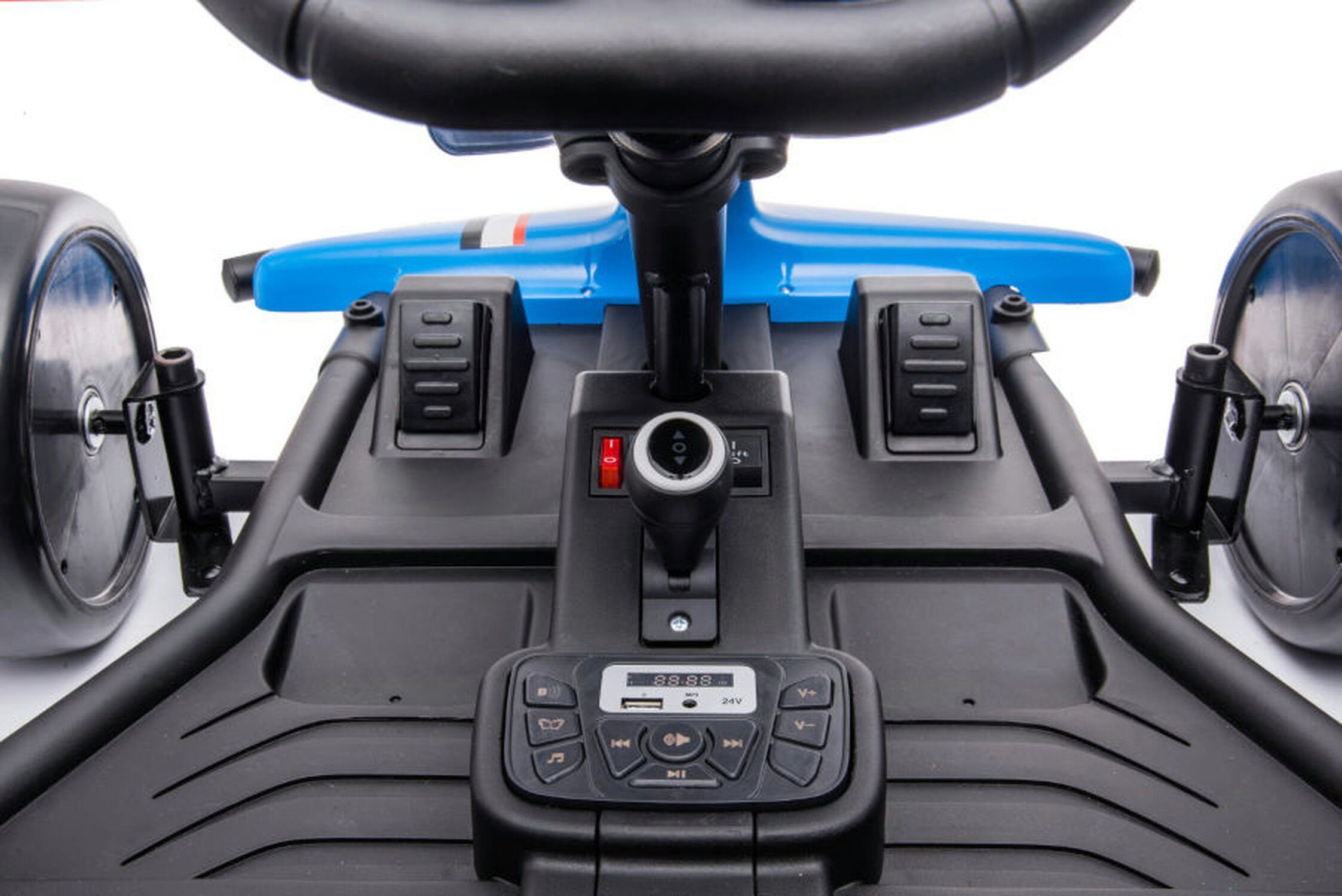 TPFLiving elektrische kinderquad eDrift - accu: 2 x 12 volt/7Ah, draagvermogen 60 kg, kinderauto - elektrische auto - elektrische go-kart