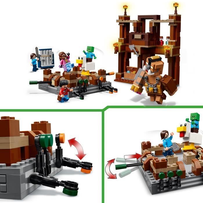 LEGO Minecraft 21272 Le Ring du Manoir des Bois - Jeu de construction garçon dès 10 ans