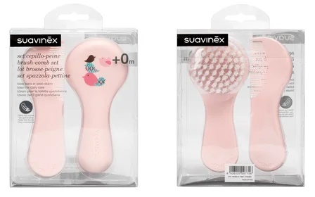 SUAVINEX Suavinex ružičasta četka/češalj
