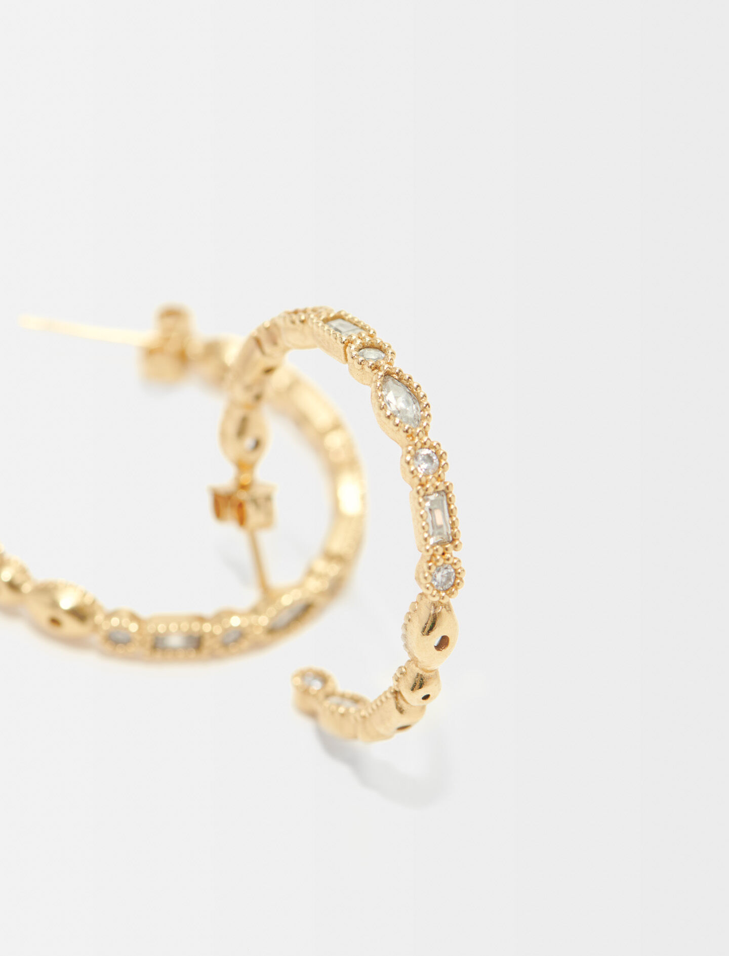 Oorbellen met strass-steentjes - Goud