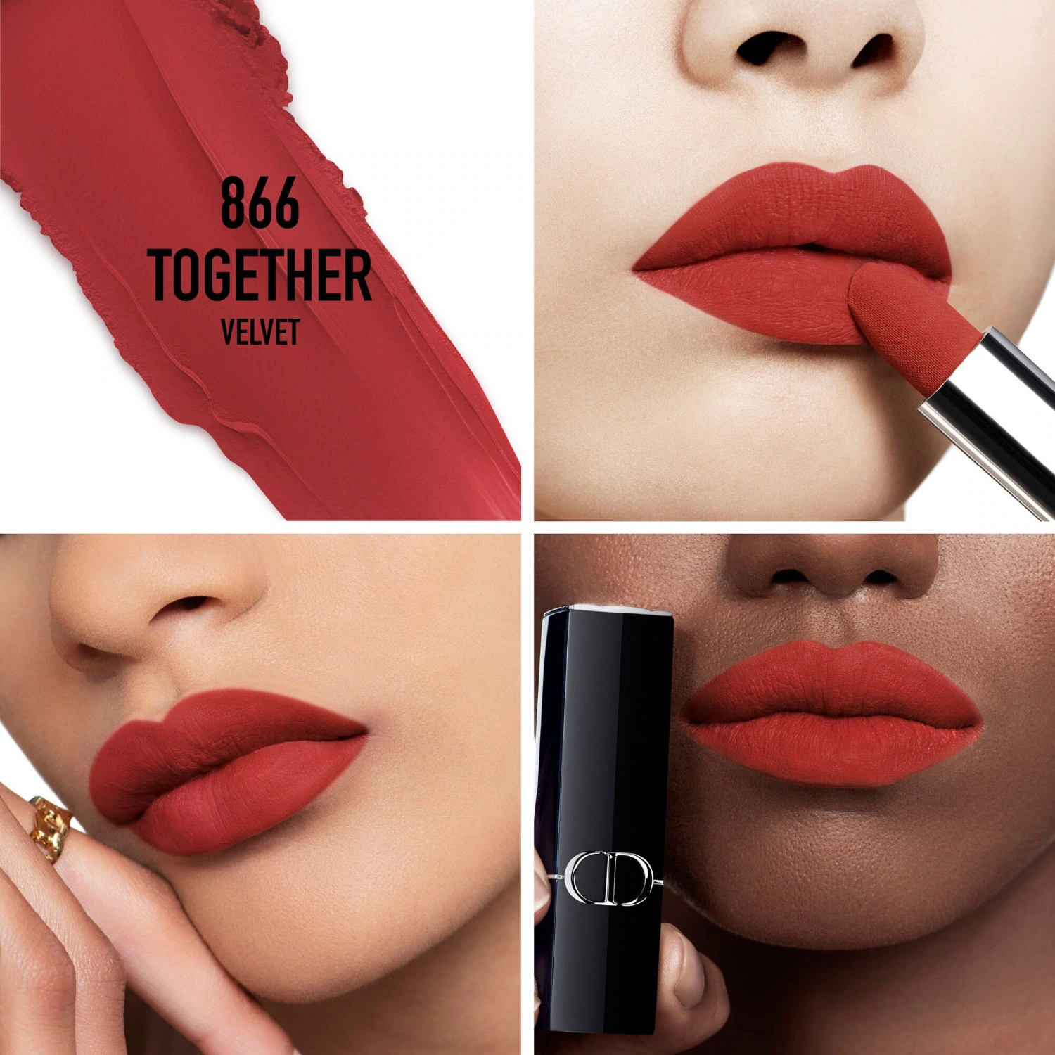 DIOR Rouge à lèvres - Confort et longue tenue - 2 finis : velvet et satin