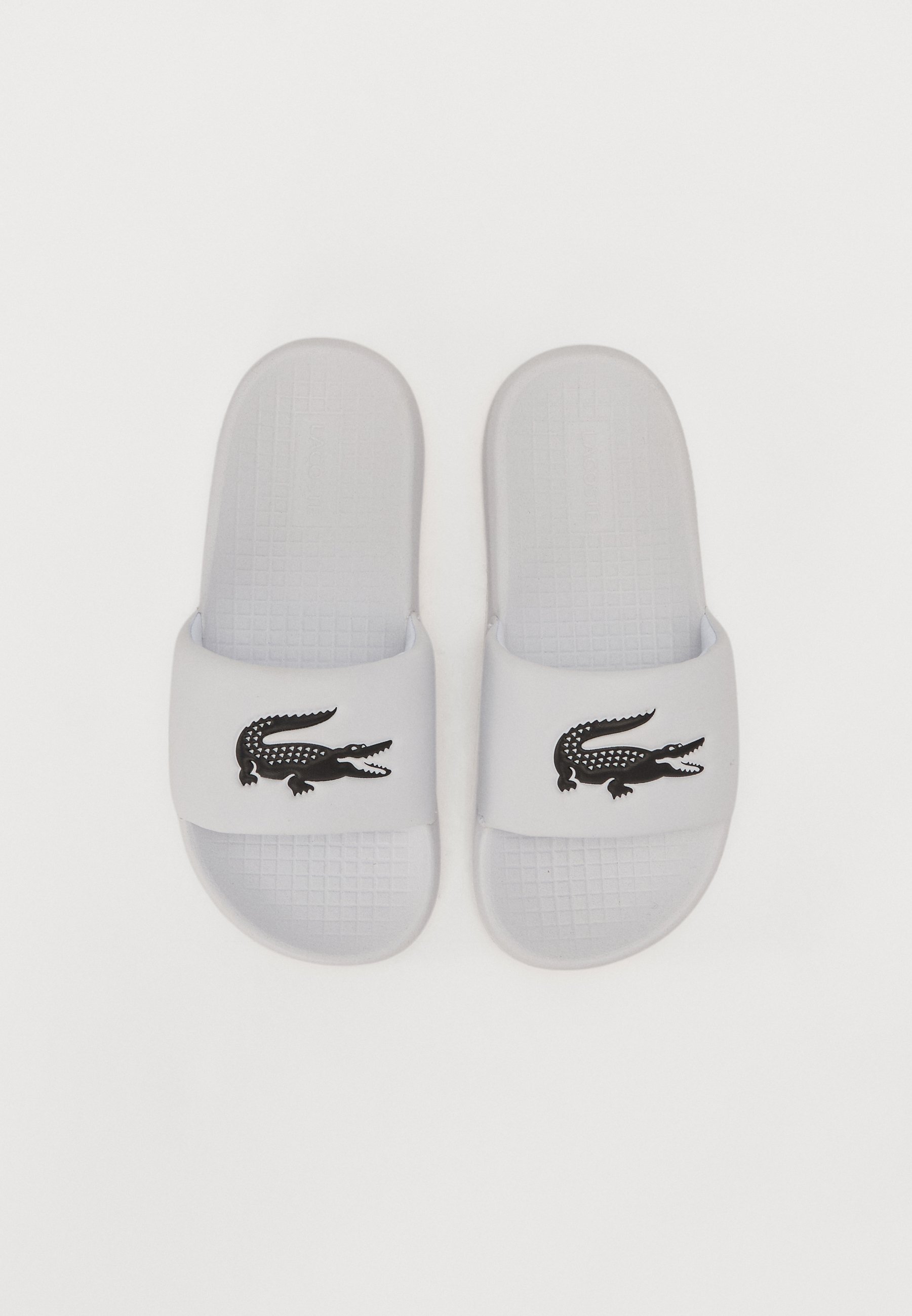 Lacoste CROCO KINDER ZOMER UNISEX - Slippers - wit/zwart