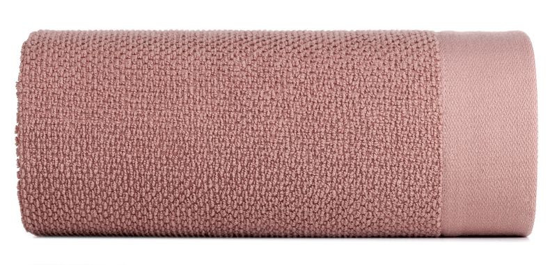 Ręcznik 30x50 pudrowy różowy z efektem ryżowym frotte 550 g/m2