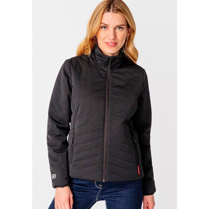 DamartSport - Doudoune déperlante Thermolactyl manches longues femme - Noir