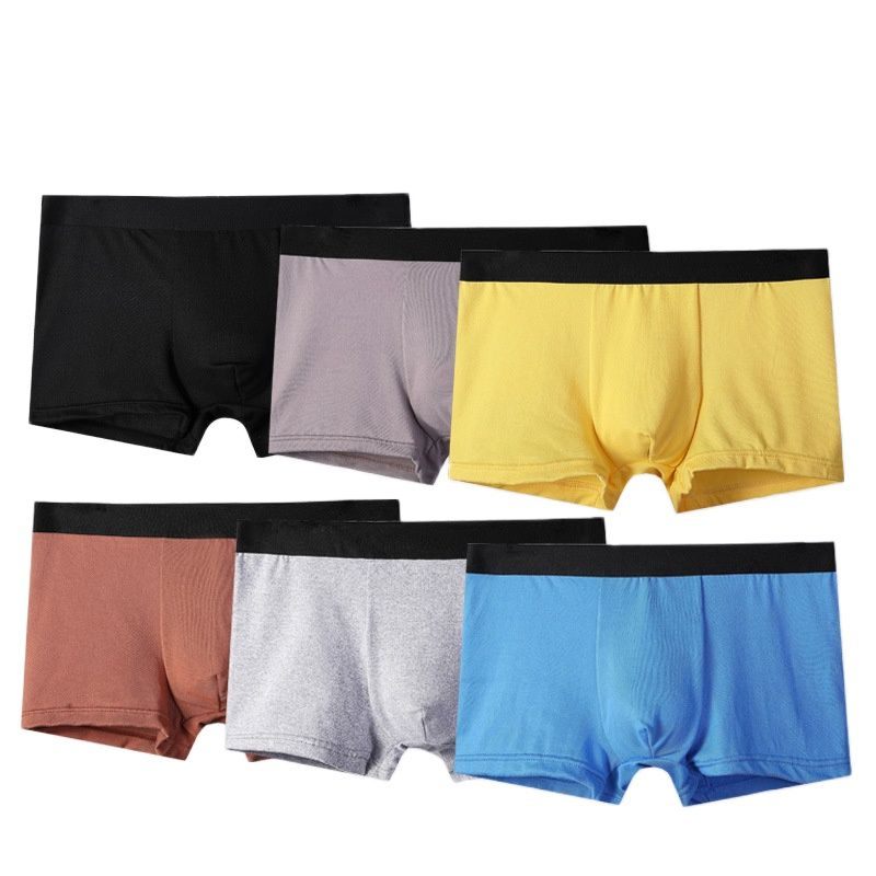 Slip da uomo in modal, boxer da uomo traspiranti, mutande tinta unita, pantaloncini comodi e sottili