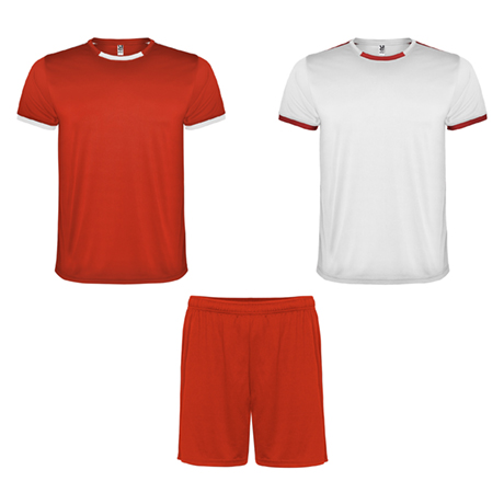  Racekleding bestaande uit 2 shirts en 1 korte broek.
