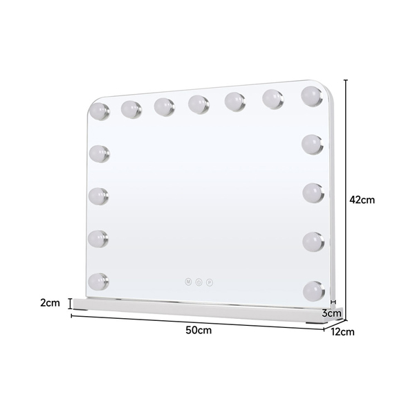 Livingandhome Hollywood LED sminkespeil