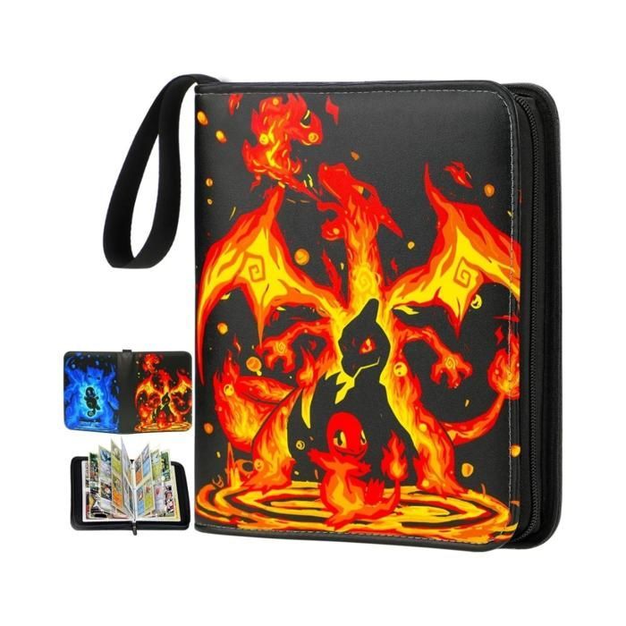 Classeur Rangement Cartes Collection - Album 400 Cartes - GAVI STORE - Compatible Pokémon, Magic, Yu-Gi-Oh – Protège-Cartes 50
