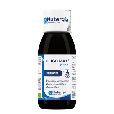 Nutergia OliGomax Sinkki Vastustuskykyä Vahvistava Lisäravinne Tukee Luonnollista Puolustusjärjestelmää 150 ml 150 ml