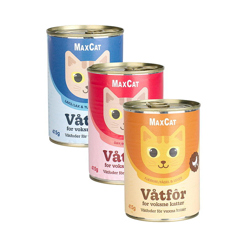 MaxCat kattemat 415 g oksekjøttbiter i saus MaxCat