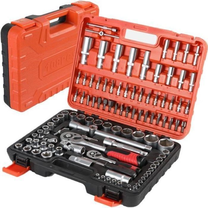 Coffret de douilles à chocs ISE 108 PCS 10-32 mm