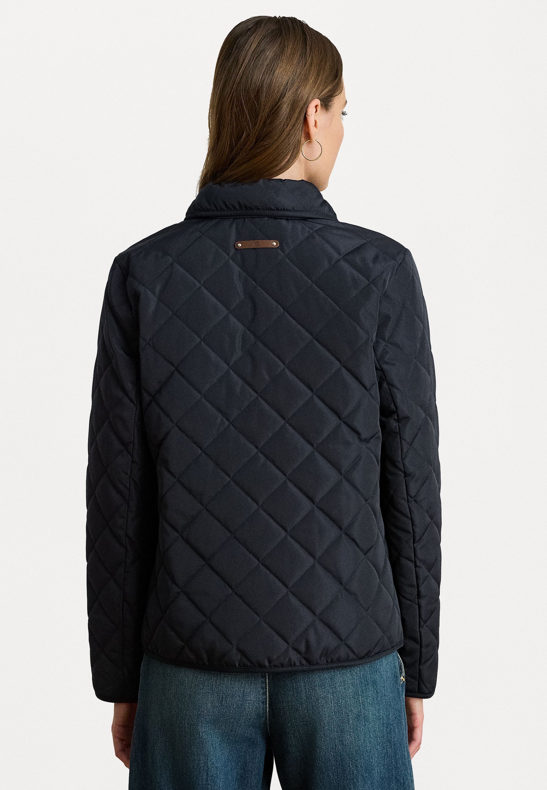 Lauren Ralph Lauren Petite CREST PATCH DIAMOND QUILTED JACKET - Lichte jas - donkerblauw