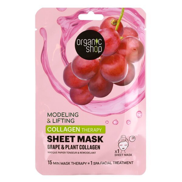 Maska za obraz s kolagenom Organic Shop<br>