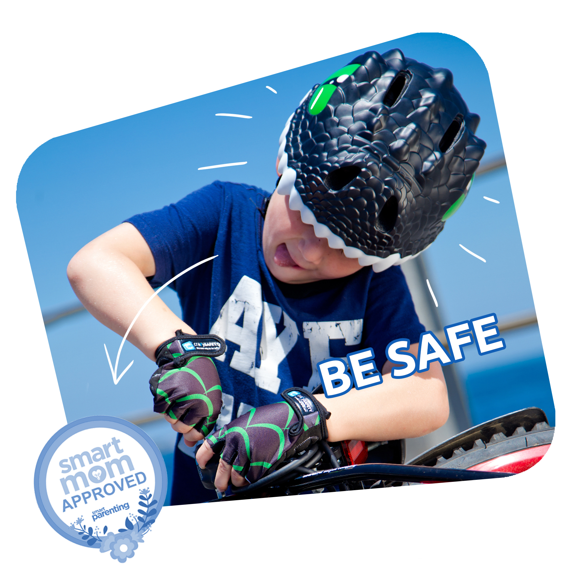  Casco De Bicicleta Para Niños |dragon Negro | Verrückte Sicherheit | Zugelassen nach EN 1078