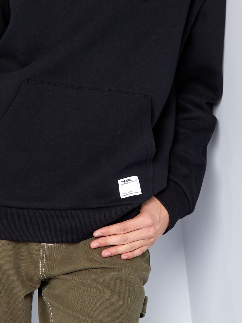 Moletom com capuz - preto