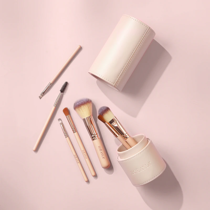 Sada štetcov na make-up Zoë Ayla, 7-dielna sada štetcov s puzdrom