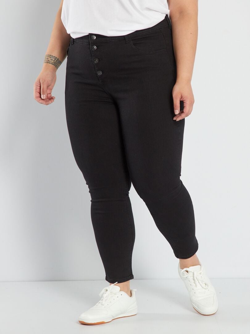 Calça Jeans Skinny - Tamanho 34 - PRETA
