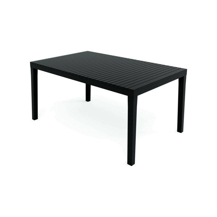 Mesa de exterior Dmica - Dmora - PVC - Antracita 220x90x72 cm