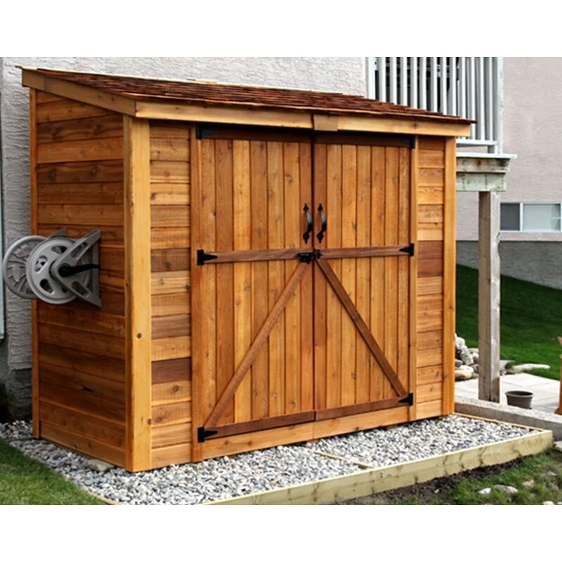 SpaceSaver 2,4 m széles x 1,2 m mély tömörfa szerszámoskamra