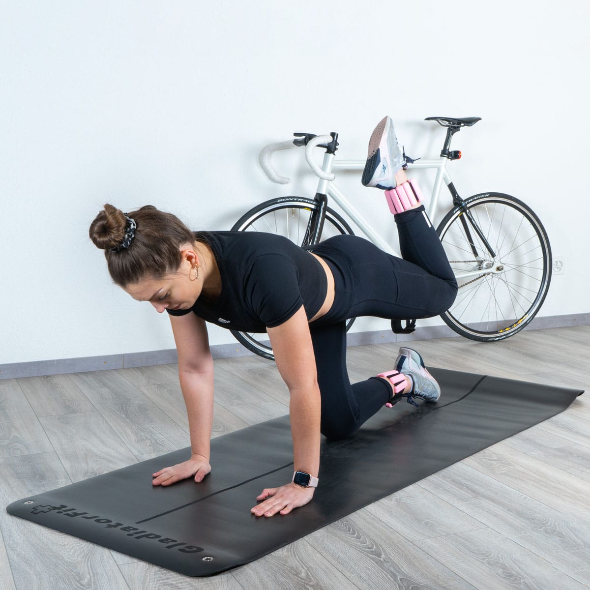  Gladiatorfit yogamat van natuurlijk rubber, 183x68x0,5 cm