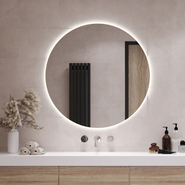 Lustro Okrągłe LED do Makijażu fi 40 cm - barwa zimna
